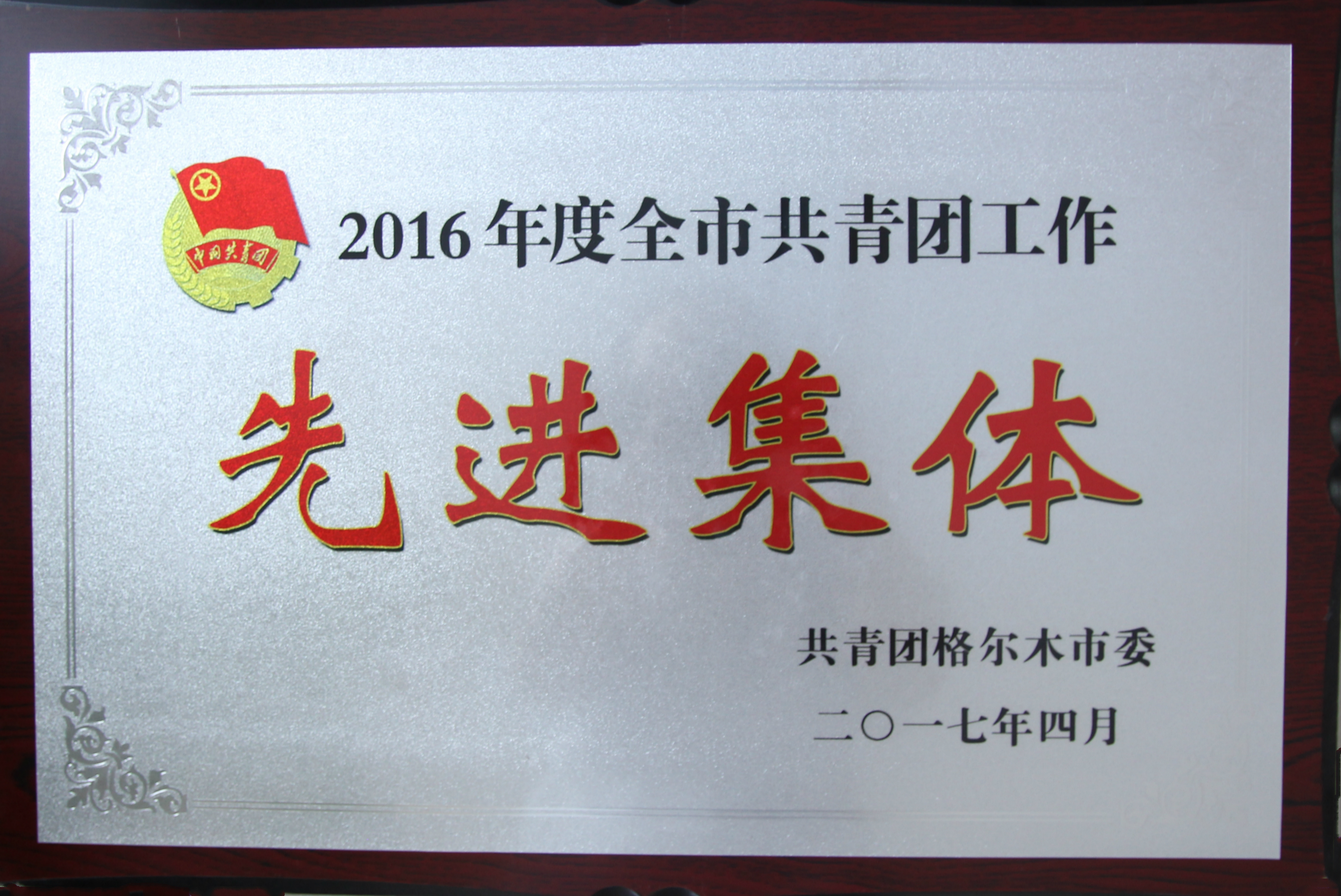 2016年度全市共青團(tuán)工作先進(jìn)集體